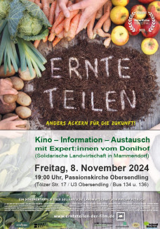 Plakat Film "Ernte teilen"